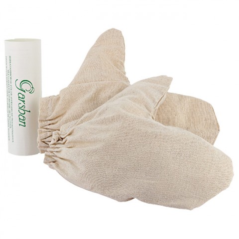 Garshan Massage Gloves in Raw Silk, Maharishi Ayurveda, 1 pair