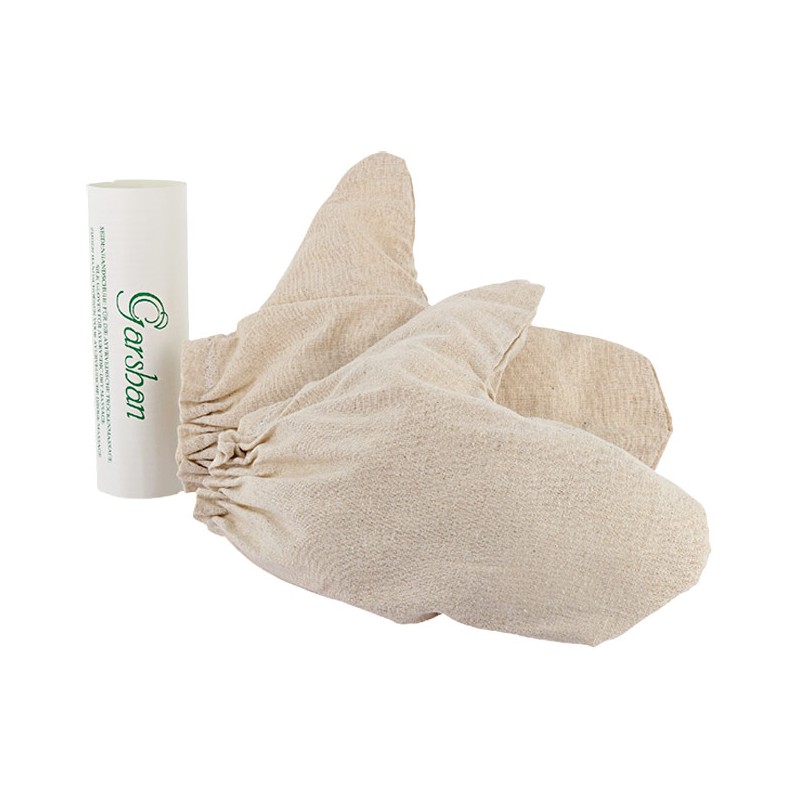 Garshan Massage Gloves in Raw Silk, Maharishi Ayurveda, 1 pair Garshan Massage Gloves in Raw Silk, Maharishi Ayurveda, 1 pair