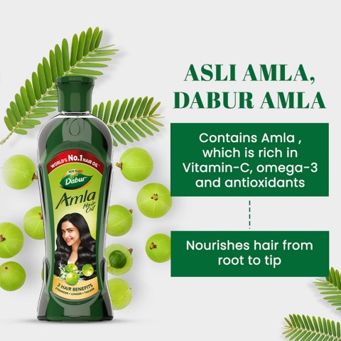 Tugevdav juukseõli Amla, Dabur, 180 ml