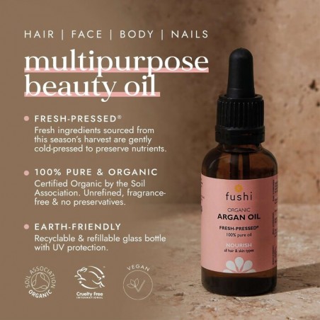 Argan oil, organic, Fushi, 30ml