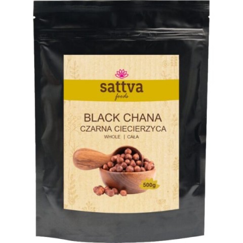 Mustad kikerherned (Kala Chana), terved, Sattva Foods, 500 g