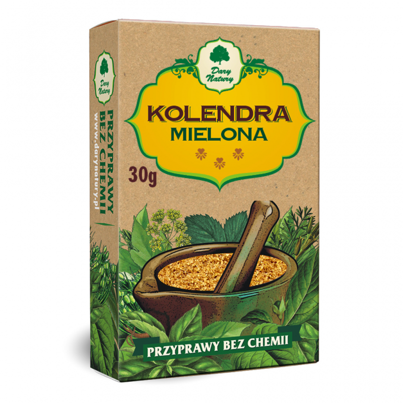Jahvatatud koriandri seemned, Dary Natury, 30g Jahvatatud koriandri seemned, Dary Natury, 30g