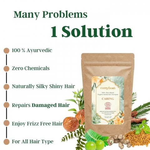 Protecting Herbal Hair Shampoo Powder Caring, Cultivator's, 250g