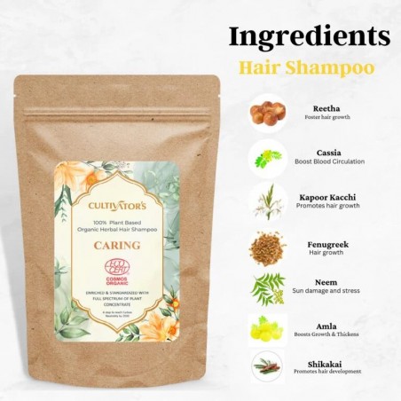 Kaitsev taimne juukseshampoon Puuder Hooldus, Cultivator's, 250g