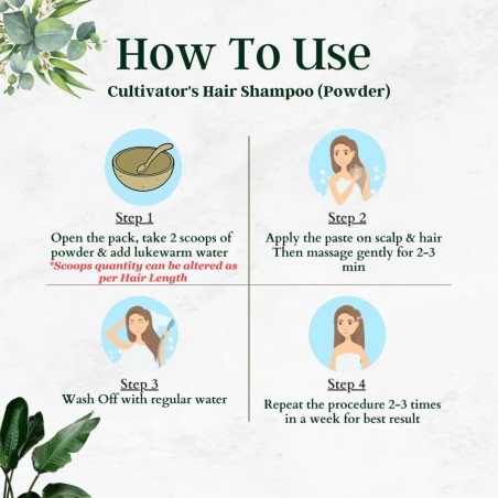 Protecting Herbal Hair Shampoo Powder Caring, Cultivator's, 250g
