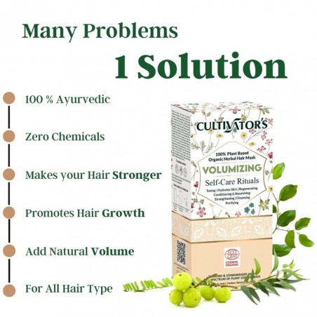 Taimne juuksemask pulber volüümi suurendamiseks, Cultivator's, 100g