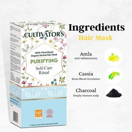 Herbal hair mask powder Purifying, Cultivator's, 100g