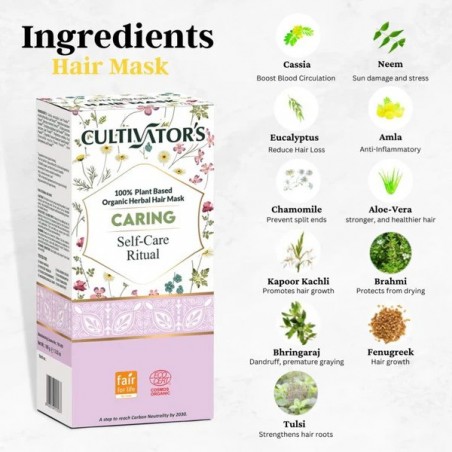 Protecting herbal hair mask powder Caring, Cultivator's, 100g
