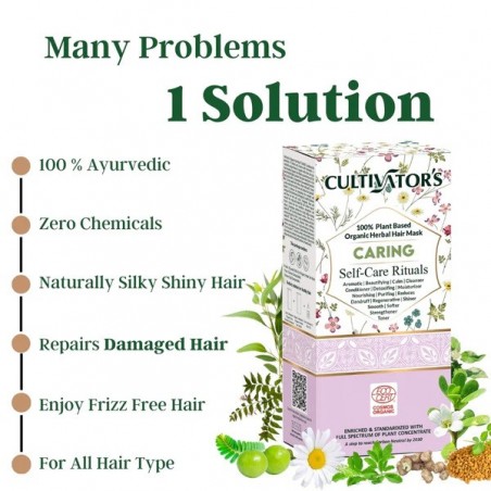 Protecting herbal hair mask powder Caring, Cultivator's, 100g