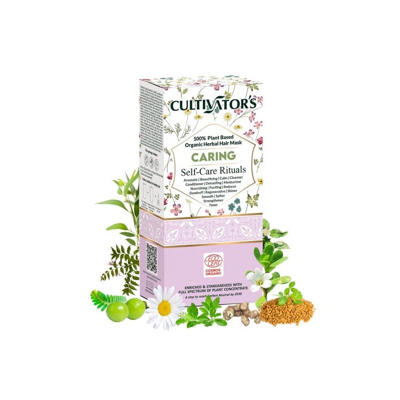 Protecting herbal hair mask powder Caring, Cultivator's, 100g Protecting herbal hair mask powder Caring, Cultivator's, 100g