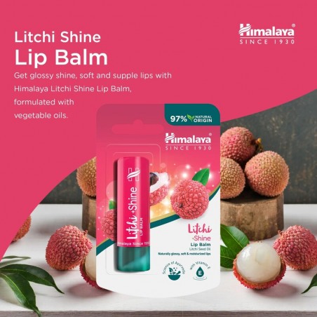 Бальзам для губ Litchi Gloss, Himalaya, 4,5г
