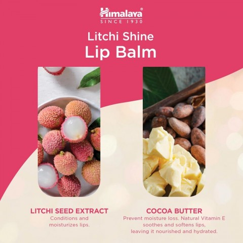 Litchi Gloss huulepalsam, Himalaya, 4,5g