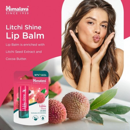 Бальзам для губ Litchi Gloss, Himalaya, 4,5г