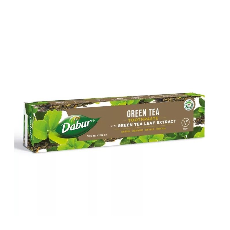 Taimne hambapasta rohelise teega, Dabur, 100 ml Taimne hambapasta rohelise teega, Dabur, 100 ml