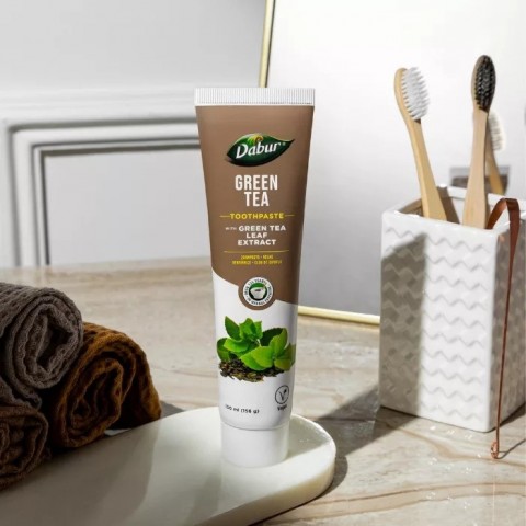 Taimne hambapasta rohelise teega, Dabur, 100 ml