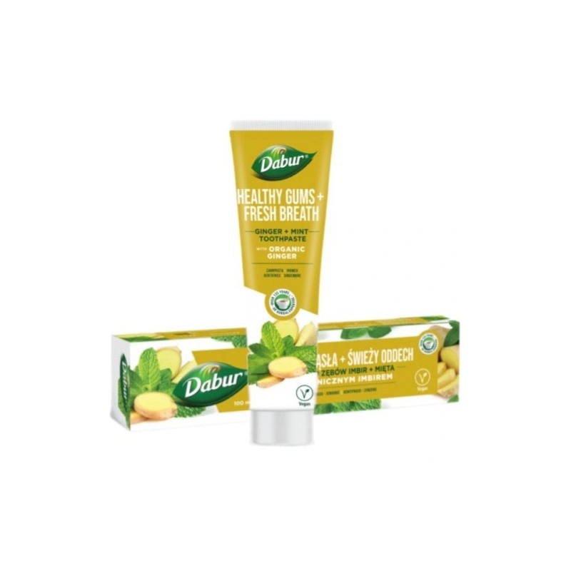 Taimne hambapasta Ginger Mint Healthy Gums, Dabur, 100 ml Taimne hambapasta Ginger Mint Healthy Gums, Dabur, 100 ml