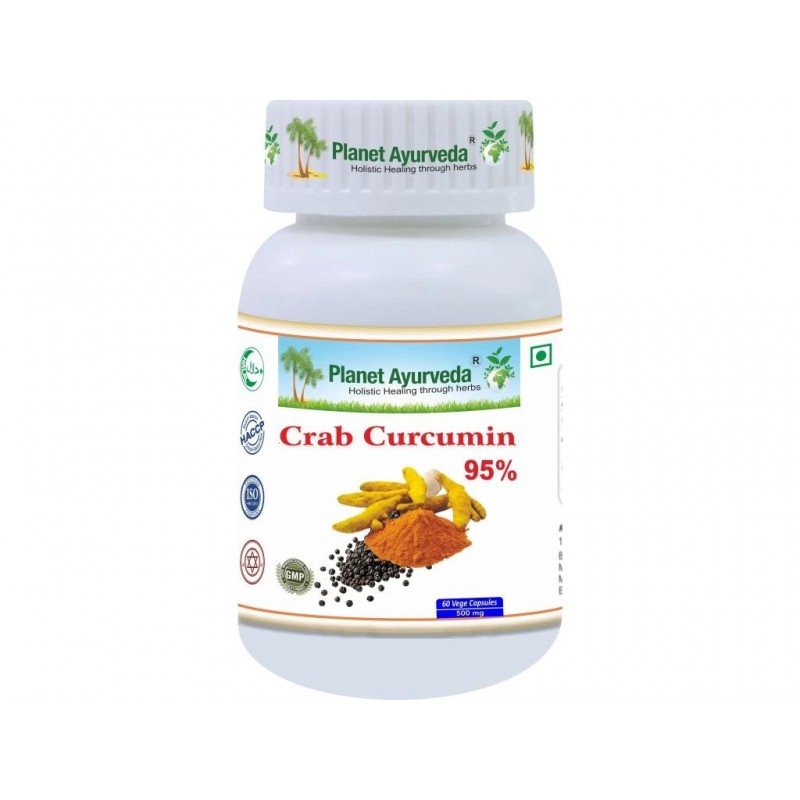 Toidulisand Crab Curcumin, Planet Ayurveda, 60 kapslit