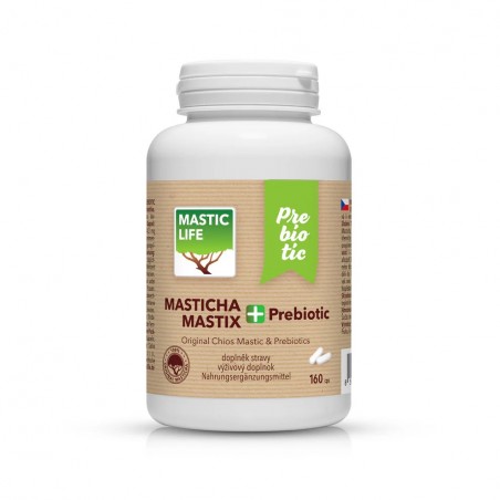 Mastik koos prebiootikumidega Helicobacter Mastic+ vastu, Mastic Life, 160 kapslit
