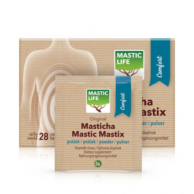 Mastiit Helikobakterite vastu prebiootikumidega Comfort, Mastic Life, 28 pakki Mastiit Helikobakterite vastu prebiootikumidega Comfort, Mastic Life, 28 pakki