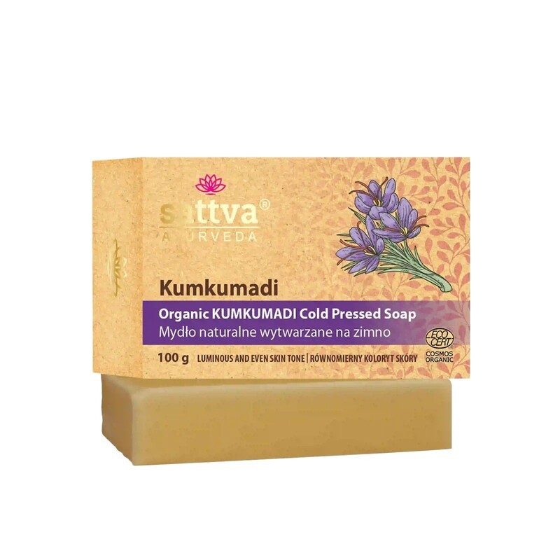 Kumkumadi seep safraniga, orgaaniline, Sattva Ayurveda, 100g Kumkumadi seep safraniga, orgaaniline, Sattva Ayurveda, 100g