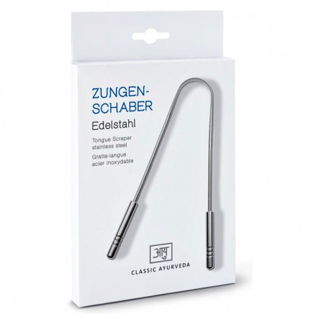 Stainless steel tongue scraper Classic Ayurveda