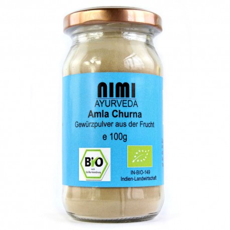 India Amla pulber Amalaki, orgaaniline, Nimi Ayurveda, 100g