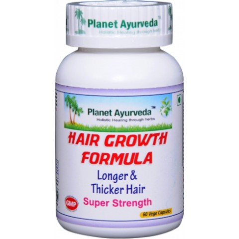 Toidulisand Hair Growth Formula, Planet Ayurveda, 60 kapslit