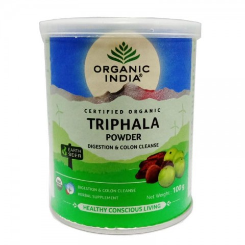 Triphala pulbrisegu, Organic India, 100 g