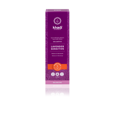 Šampoon nõrkadele juustele ja tundlikule peanahale Lavender Sensitive Elixir, Khadi, 200ml