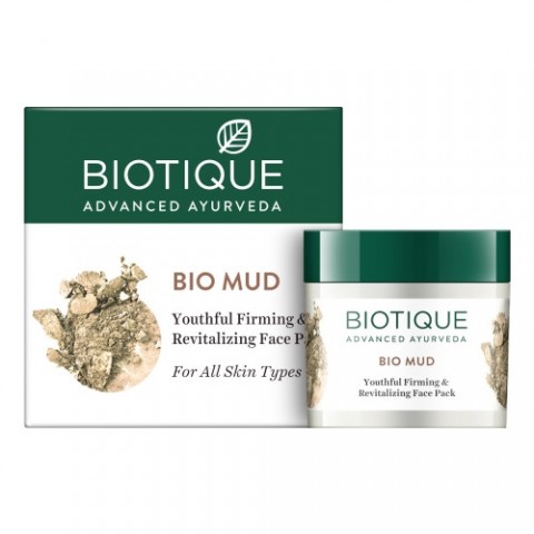 Mud face mask Bio Mud Revitalizing Face Pack, Biotique, 75g