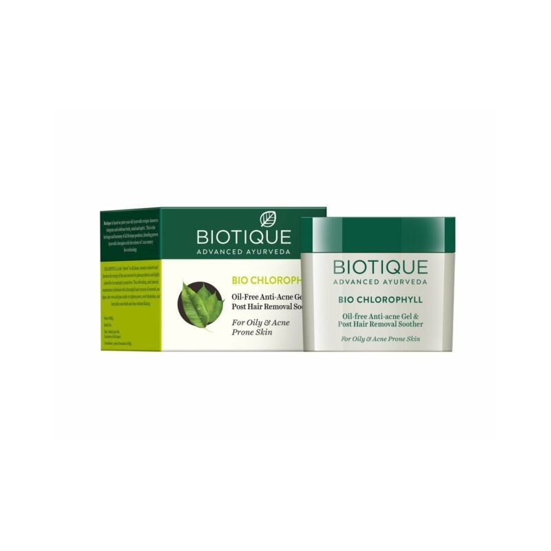 Akne näogeel klorofülliga Bio Chlorophyll Anti-Acne Gel, Biotique, 50g