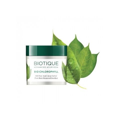 Akne näogeel klorofülliga Bio Chlorophyll Anti-Acne Gel, Biotique, 50g