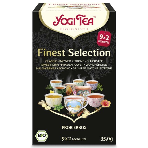 Teekomplekt Finest Selection, orgaaniline, Yogi Tea, 18 kotikest
