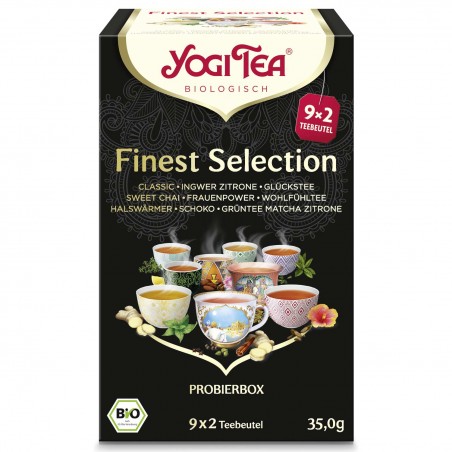 Tea set Finest Selection, organic, Yogi Tea, 18 sachets