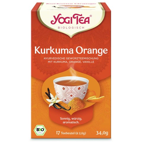 Taimetee kurkumiga Kurkuma Orange, Yogi Tea, 17 kotikest