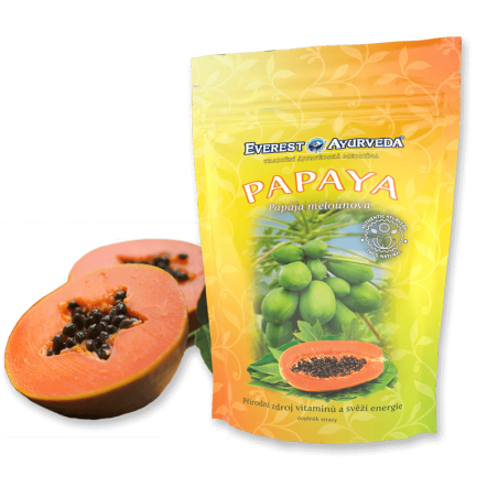 Kuivatatud papaia viljad Papaya, Everest Ayurveda, 100g