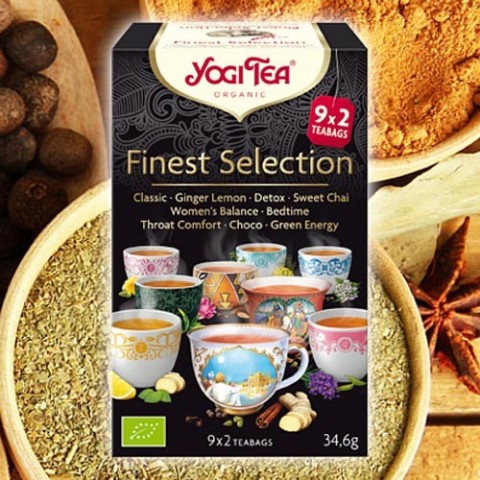 Tea set Finest Selection, organic, Yogi Tea, 18 sachets