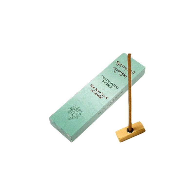 Tibetan incense sticks with sandalwood The Pure Scent of Sandal, with holder, 20 sticks