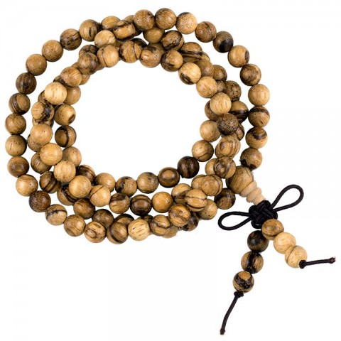 Agilawood prayer necklace, 108 beads, 0.6cm