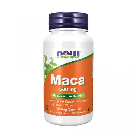 Food supplement Maca 500mg, NOW, 100 capsules