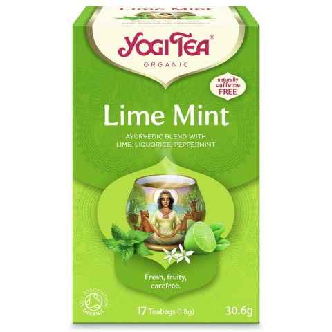 Laimo-mėtų arbata Lime Mint, Yogi Tea, 17 pakelių