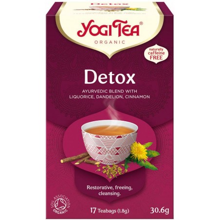 Пряный аюрведический чай Detox, Yogi Tea, 17 пакетиков