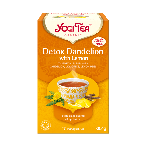 Võililletee sidruniga Detox With Lemon, Yogi Tea, 17 kotikest