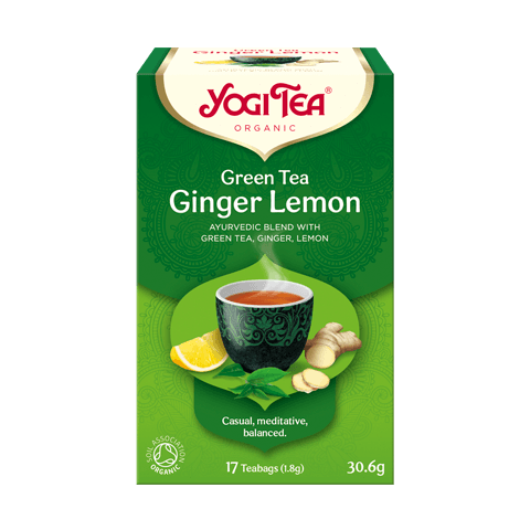 Roheline taimetee ingveri ja sidruniga, orgaaniline, Yogi Tea, 17 pakki
