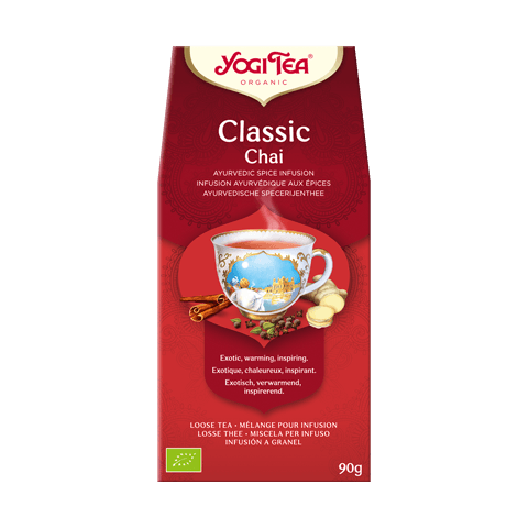 Классический аюрведический чай для йоги, органический, рассыпной, Yogi Tea, 90г