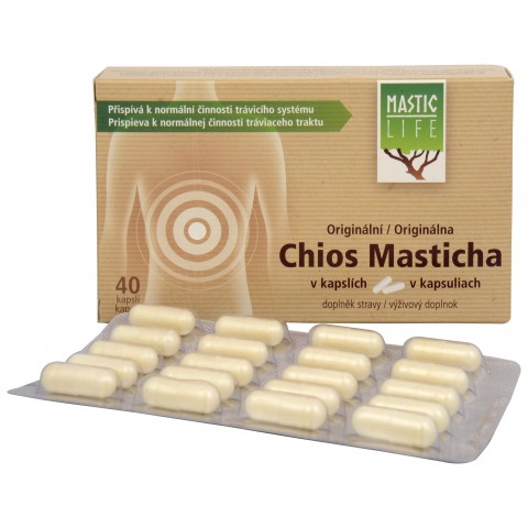 Helicobacter Strong&Pure vastane mastiks, Mastic Life, 40 kapslit