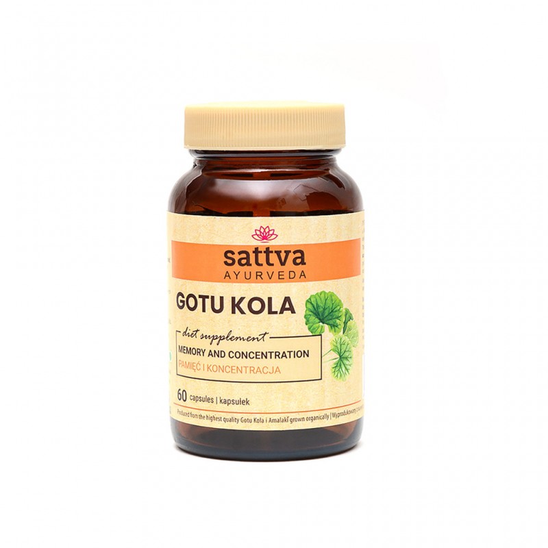 Toidulisand Gotu Kola, Sattva Ayurveda, 60 kapslit