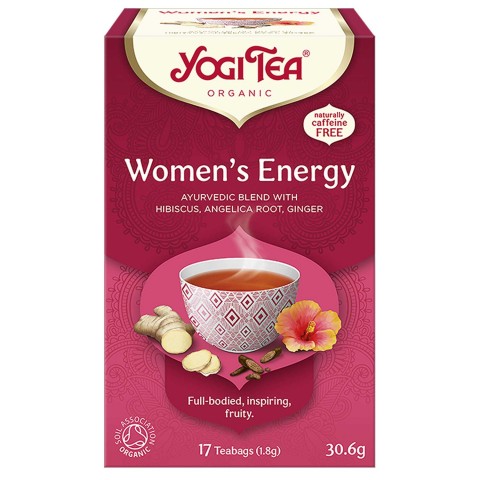 Prieskoninė arbata moterims Women's Energy, Yogi Tea, ekologiška, 17 pakelių