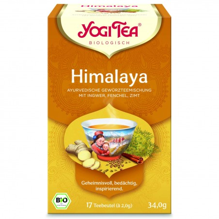 Prieskoninė Himalajų arbata Himalaya, Yogi Tea, ekologiška, 17 pakelių