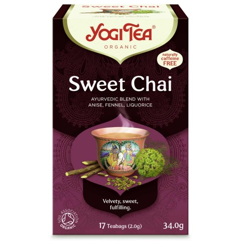 Чай со специями Sweet Chai, Yogi Tea, органический, 17 пакетиков